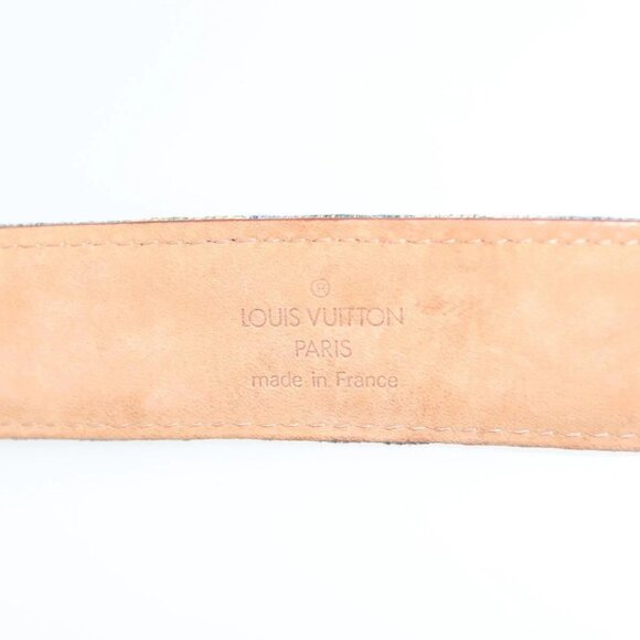 LOUIS VUITTON Monogram Denim Ceinture Belt Blue - Picture 13 of 16